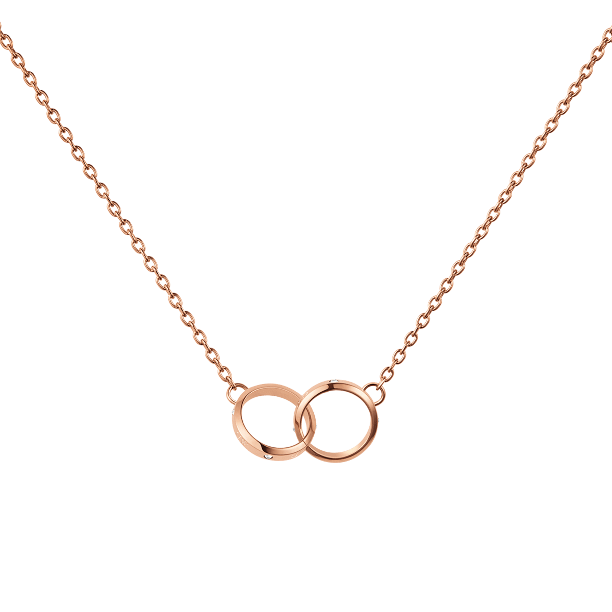 UNITY Simple Necklace with Small Pendant in Silver & Gold Plated