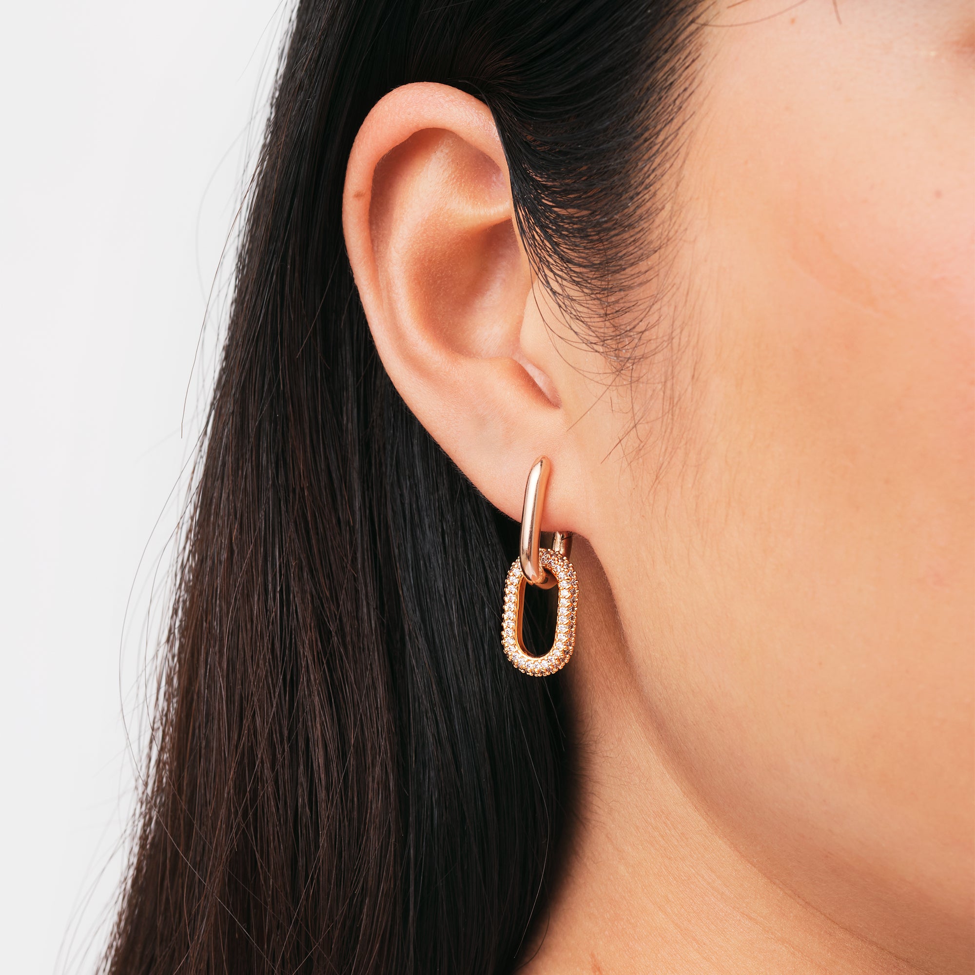 Jewellery Our earrings in silver and rose gold DW