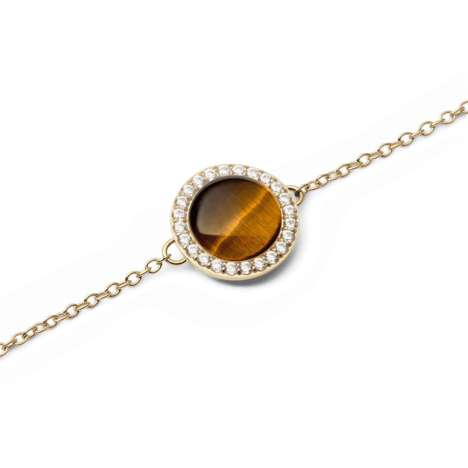 Audrey Bracelet Tiger Eye Gold