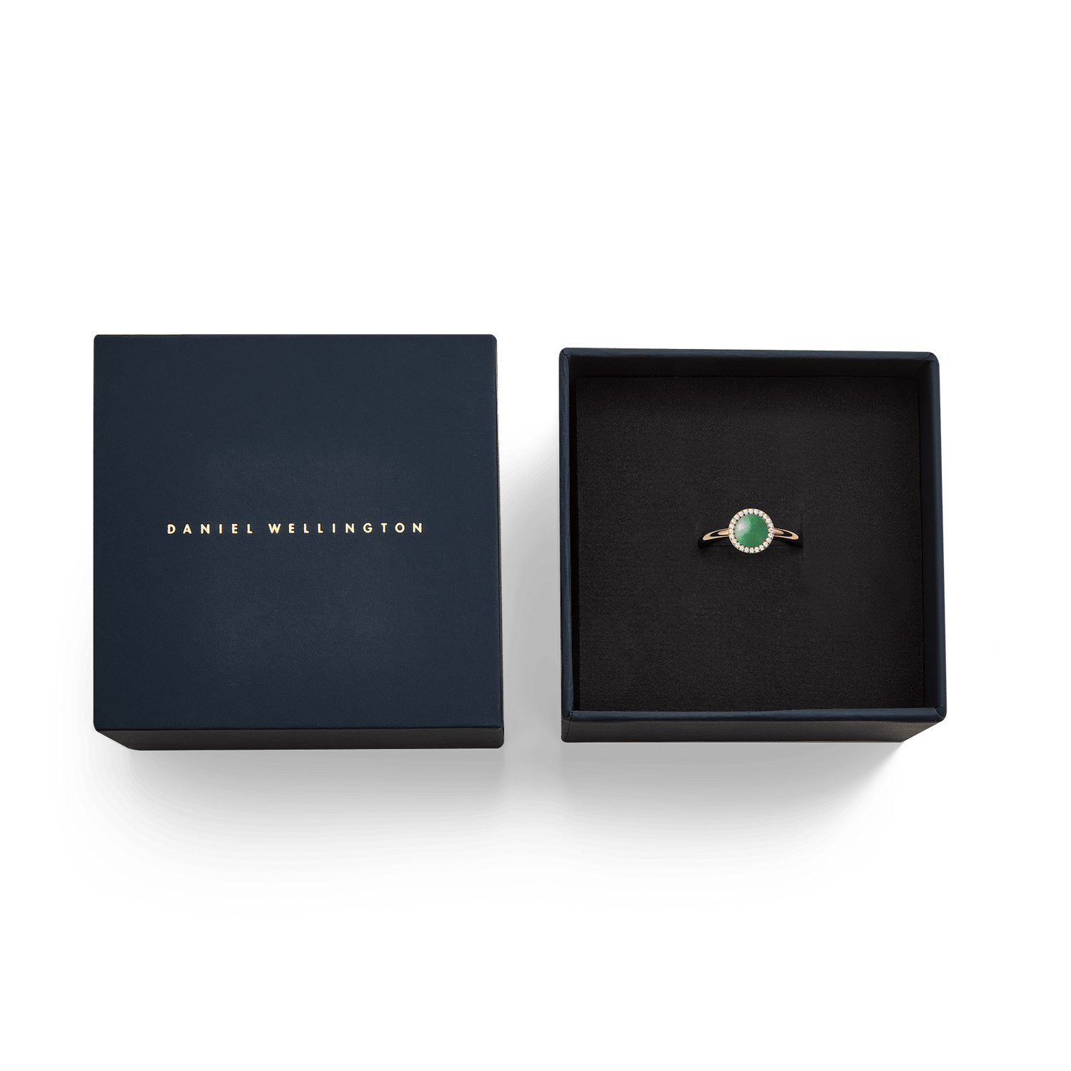 Audrey Ring Jade Rose Gold