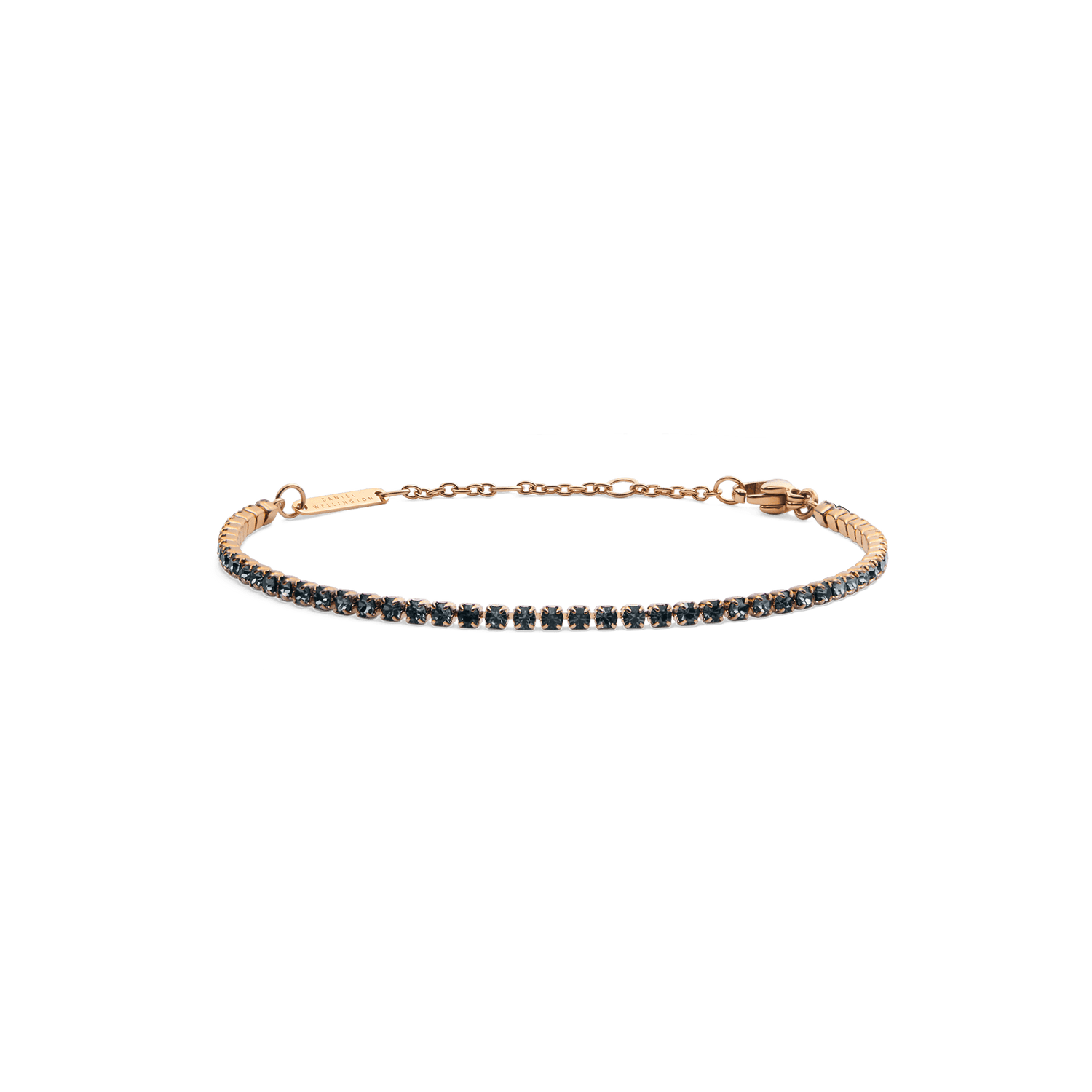 Classic Tennis Bracelet Nightfall Rose Gold