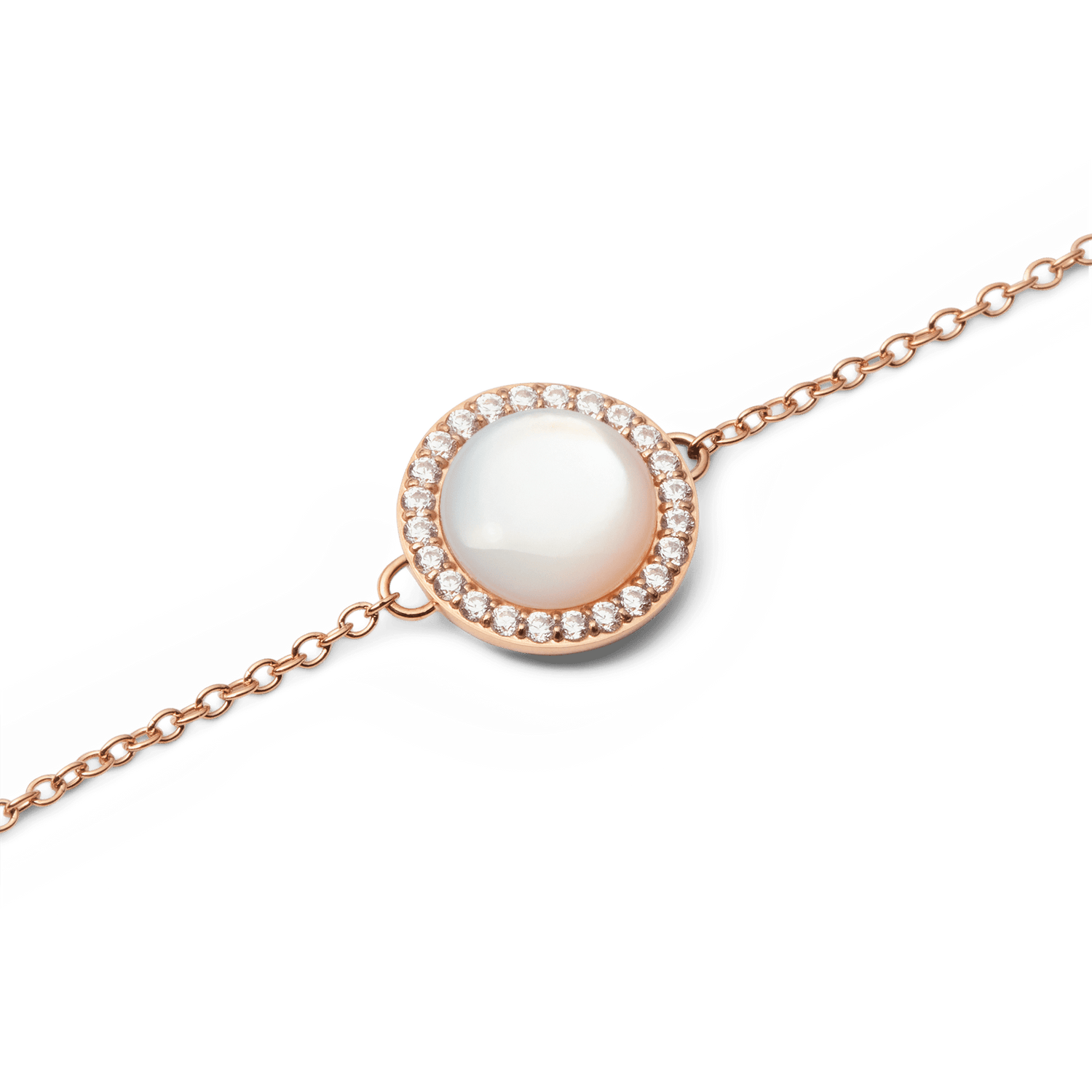 Audrey Bracelet Mother of Pearl Rose Gold