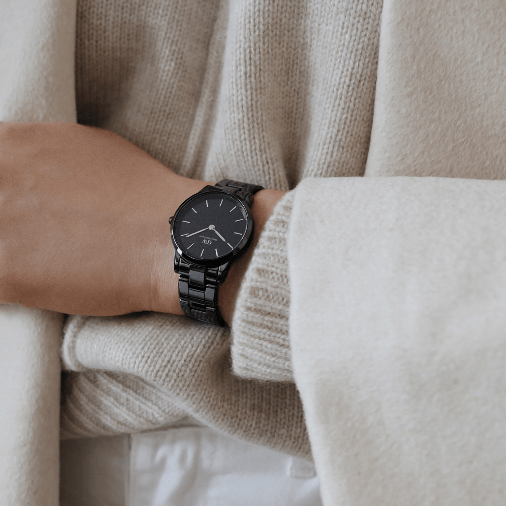 Skagen Womens Ceramic Black Watch 816XSBXC1 - Alexander Clocks and Watches